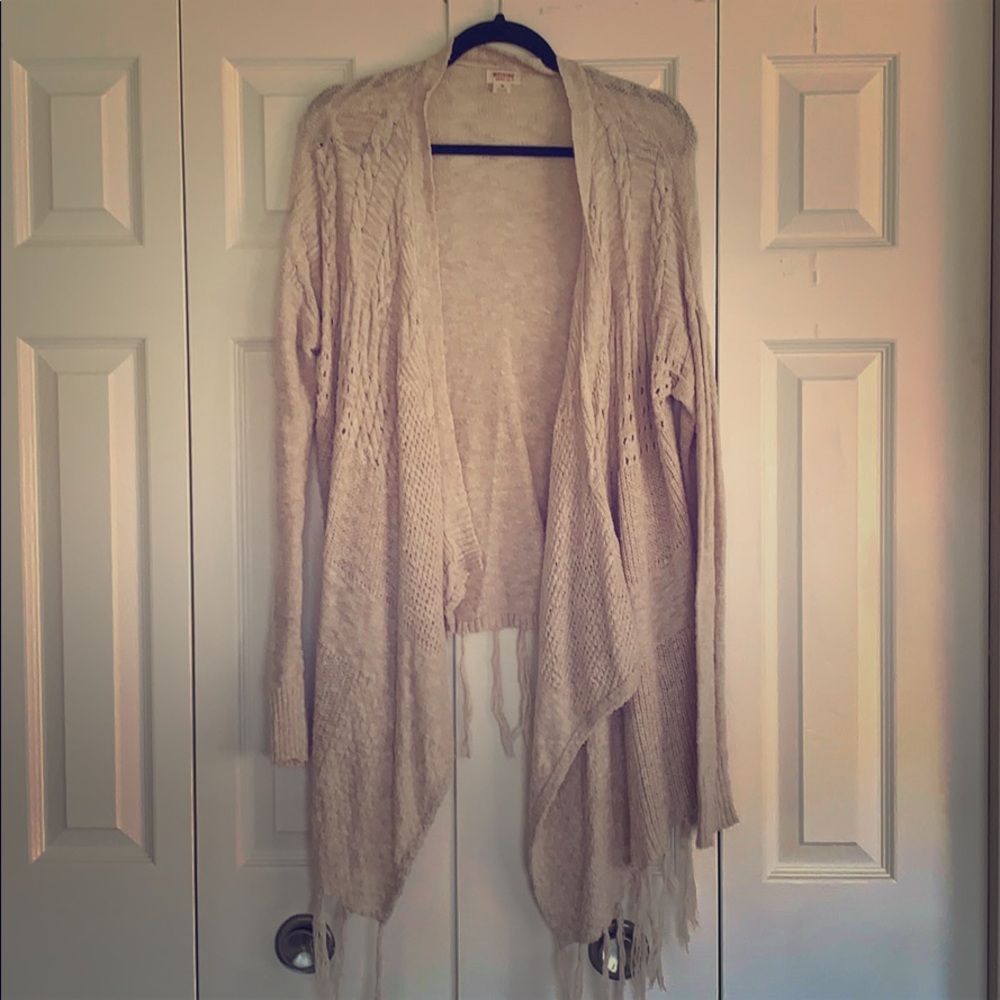 Tan Duster Cardigan